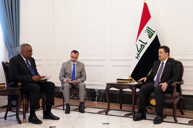 The US Secretary of Defense discusses with the Iraqi Prime Minister the protection of US diplomatic facilities - advisors and coalition forces